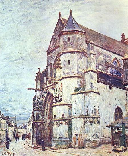 Alfred Sisley Church at Moret after the Rain France oil painting art